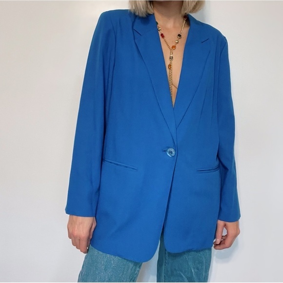 Oversized Cobalt Blue Blazers